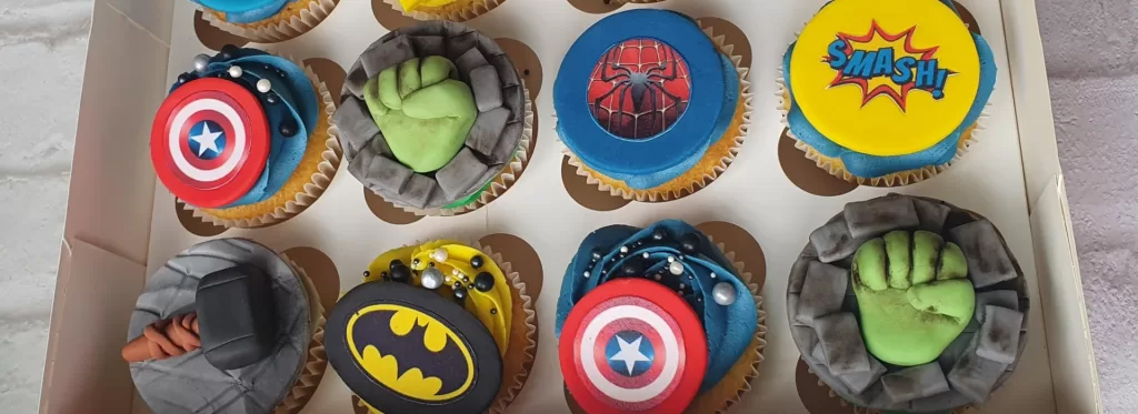 cupcakes de super herois