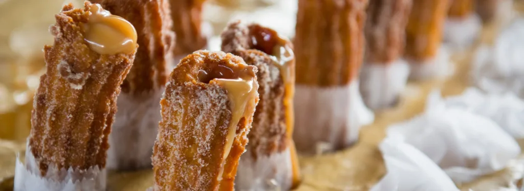 Receita de churros recheados com doce de leite