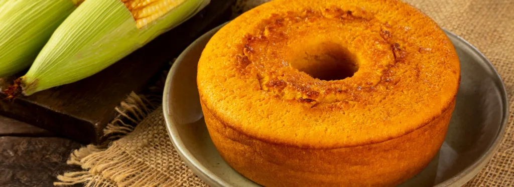 Receita de bolo de fubá cremoso